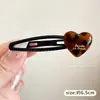Pinza para el pelo de terciopelo con forma de corazón y perlas, estilo coreano, color block, nuevo modelo otoño e invierno 2026, pinza de pico de pato para frente y laterales