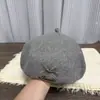 Boina Nueva de Estilo Coreano para Mujer Otoño e Invierno, Estilo Británico, Circunferencia de Cabeza Grande, Hace que la Cara se Vea Más Pequeña, Sombrero de Painter Calabaza Retro Negro