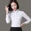 Camisa Blanca para Mujer de Manga Larga 2023 Primavera y Otoño Nueva Ropa de Trabajo Vestido Profesional Elegante Estilo Coreano Ropa de Trabajo Camisa para Mujer