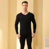 Conjunto quente com lado AB escovado, mesmo estilo para homens e mulheres, novo outono e inverno, roupa íntima quente com aquecimento de temperatura constante, estilo casal roupas de outono