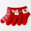 Calcetines de Invierno Gruesos de Algodón Peinado con Diseño de Ratón de Seis Dedos para Niños y Niñas, Calcetines Largos Cálidos de Algodón con Dibujos, Calcetines para Estudiantes