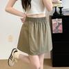 Falda Corta Slit Yamamoto para Mujer Verano 2025 Nueva Cintura Alta Línea A Casual Look Adelgazante Estilo Lazy Falda Petite