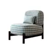 Sillón Individual de Tela Color Crema Estilo Vintage para Sala de Estar, Casa de Huéspedes, Vestíbulo de Hotel, Área de Descanso, Recepción, Silla de Ocio de Lujo Ligero