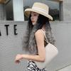 Peluca sombrero cabello rizado seda de alta temperatura permanente de maíz color degradado peluca pieza de peluca desmontable moda peluca sombrero degradado