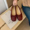 Bailarinas de estilo francés suaves para mujer, nueva colección otoño 2026, de suela plana, punta cuadrada, con detalle de lazo