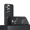 Funda Magnética Metálica Ultra Delgada de Círculo Delgado para Teléfono Móvil Adecuada para Iphone1615Promax Cubierta Protectora de TPU Mate con Tacto de Piel