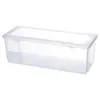 Caja de Almacenamiento para Fideos Rectangular de Plástico Refrigerador Cocina Caja Sellada de Grado Alimenticio Caja Conservadora de Frescura con Tapa Caja de Almacenamiento para Granos