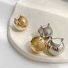 Pendientes Normcore Personalizados Europeos y Americanos, Pendientes de Bola de Metal de Estilo Frío de Alta Gama, Pendientes Elegantes de Moda