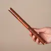 Tubo de Incienso Lacado de Sándalo Morado, Portainciensos Estilo Chino, Artesanía de Tubo de Incienso de Palo de Rosa Africano
