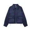 Moda femenina europea y americana transfronteriza AliExpress artículo más vendido chaqueta bomber de cuero elegante