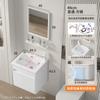 Gabinete de baño de aleación de aluminio tamaño pequeño lavabo integrado de cerámica baño mesa de lavado integrada para baño lavabo de baño mesa de lavado
