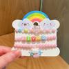 Pulsera Acrílica para Niños de Venta Caliente Transfronteriza con Cuentas a Mano Colorida de Dibujos Animados Fruta Niñita Versátil Juego de Joyería