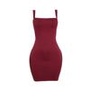 YJ24489 Outono 2024 Nova Moda Sexy Justo Sem Costas Festa Hot Diamante Bolsa Quadril Sem Mangas Vestido Mulheres