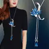 Cadena Larga para Suéter, Collar de Lujo Ligero y de Alta Gama para Mujer, Accesorio de Borla Moderno y Versátil, Colgante Simple de Perla que No se Desvanece