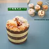 Modelo de Bolo Fruta Falsa Rolinho de Ovo Pão Mesa de Sobremesas Decoração de Vitrine Arranjo de Cena Adereços de Foto Brinquedos