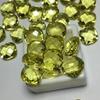 Cristal piezoeléctrico limón sintético Cristal doble tortuga corte 8*8 10*10 almohada cuadrado gordo joyería con Piedra