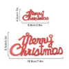 Decorações de Natal, Placas com letras em inglês, Pingentes de plástico, Pingentes para guirlanda de árvore de Natal, Acessórios de letras de Natal