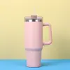 Amazon Mango Coche Taza de Café Gran Capacidad Popote Acero Inoxidable 304 Termo Vaso de Doble Pared Conservación Frío Taza de Hielo