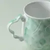 Taza de Cerámica Fresca Ino Kaisong, Colmillo Blanco Yingzhan Pintado a Mano, Taza de Té Portátil, Alto Valor Estético, Adecuada para Uso en Casa y Oficina