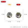 Xizang Prata Retrô Contas Separadas Pulseira DIY Contas Dente de Tigre Brinquedos Culturais Contas Decorativas Nepalesas Contas Hambúrguer Colar Pulseira DIY com