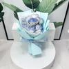 Maestro Flor Eterna Adornos Cubierta de Vidrio Regalo Día de San Valentín Ramo de Flores Secas para Novia Rosa Girasol
