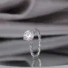 En stock en Panyu: Anillo de Mujer de Moissanita con Cuatro Garras, 2 Quilates, Plata S925 Chapada en Oro, Venta Directa de Fábrica