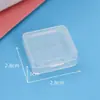 Caja Plástica Transparente Vacía Cuadrada Caja de Empaque para Cuentas Perler Piezas de Aretes Caja Plástica Caja de Almacenamiento Caja Organizadora