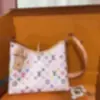Suministro Transfronterizo Fábrica Original Cuero Nuevo Bolso Baguette Clásico para Mujer, Bolso Cubo de la Fortuna Estampado con Monogramas, Bolso de Hombro Cruzado Individual, Tres Colores