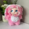 Colgante de peluche de moda, muñeco de conejo de orejas grandes, colgante para bolso, muñeca de vinilo de peluche de niña gato linda
