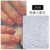 Star Moon Bronzing Nail Art Adesivo Líquido Oco Love Moon Metal Prata Quatro Star Mans Prego Decalque Decoração Atacado