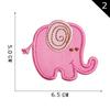 Parche Bordado de Elefante de Dibujos Animados con Logo de Computadora Yuanda Parche Bordado Parche de Bordado Accesorios para Ropa Zapatos y Sombreros DIY Accesorios Parche de Tela