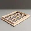 1:12 casa de muñecas casa de muñecas mini muebles modelo miniatura adornos accesorios casa pequeña ventana de mirador simple en blanco 12 compartimentos