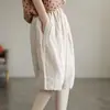 Algodón Nuevo Estilo Algodón Lino Pantalones Casuales Mujer 2027 Primavera Otoño Tallas Grandes Holgados Pantalones Harem Cintura Alta Pantalones Capris Adelgazantes