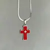 Colar Cruz Corrente Lâmina Y2K Doce e Descolado Estilo Ins Estilo Punk Gótico Escuro Design de Nicho Estilo Descolado
