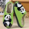 Pantuflas de algodón para hombre para otoño e invierno, pantuflas cálidas para el hogar para mujer, pantuflas de algodón peludo estampadas de comercio exterior, JIT dropshipping transfronterizo POD