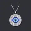 Colgante Ojo del Diablo de Ojos Azules Más Vendido Transfronterizo Collar Retro Joyería para Mujer Versátil Moda Estilo Retro