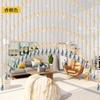 Cortina de Cuentas Cortina de Puerta Cortina de Cristal Cortina Divisoria Cortina de Entrada Cortina para Puerta de Dormitorio Calabaza Feng Shui Cortina Decorativa para Sala de Estar Baño Cortina Colgante