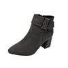 Botas Transfronterizas Europeas y Americanas para Mujer con Tacón Alto Zapatos Nuevos Otoño e Invierno Versión Coreana 2024 Gamuza Punta Fina Botines Cortos para Mujer Venta al por Mayor Talla Grande