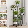 Soporte para Flores para Sala de Estar, Estantería de Piso para Balcón, Soporte de Hierro para Macetas de Suculentas, Soporte Móvil de Múltiples Niveles para Plantas