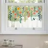 Brup Vid de Flores Frescas Pegatina Estática Flor Curativa Suave Flor Pintada a Mano Pegatina Decorativa para Ventana de Vidrio Br-Jd5186E
