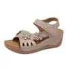 Sandalias Romanas Retro de Cuña con Tira Cruzada Tallas Grandes para Mujer 2026 Verano Huecas de Suela Gruesa de Una Tira Sandalias de Playa para Mujer
