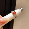 Anillo Abierto Ovalado de Circonita Transfronterizo Europeo y Americano Índice Anillo de Dedo Sentido de Diseño Único de Nicho Joyería de Mano de Lujo Ligero de Gama Alta
