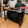 Mesa Negra Móvil para Manicura Mesa para Tienda de Manicura Estilo Cine Influencer Mesa Sofá de Manicura para una Persona Mesa Plegable