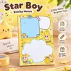 Notas Adhesivas Rectangulares de Chico Estrella de Alto Valor Papel de Memo Lindo de Dibujos Animados Adhesivo para Estudiantes Cuaderno de Oficina