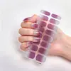 Pegatinas para Uñas con Purpurina de Color Sólido Sin Hornear Removibles Pegatinas para Uñas con Pegamento de Gelatina Suministro Directo de Fábrica Origen Seguras para Mujeres Embarazadas
