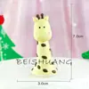 Novo plug-in de decoração de bolo de dinossauro de argila macia, modelo de boneca dinossauro de aniversário para assar, vestido de boneca, ornamentos de sobremesa