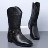 Nova Coleção Primavera Masculina Estilo Coreano Botas Martin Botas de Couro Tendência Calçados Masculinos Comércio Exterior Botas Masculinas Casuais Botas Longas Masculino 260505