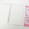 Cuaderno Lindo de Gato Kt Ins de Aspecto Alto Estudiante A5 Cuaderno de Espiral Engrosado Cuaderno de Notas Tareas Papelería Linda Transfronterizo