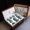 Juego de té de kung fu de cerámica Ge Kiln, ideal para oficina, hogar, tetera, taza de té, actividad comercial, regalo, impresión de logotipo