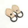 Accesorios Pequeños para Modificación de Bolsos: Bucles Laterales de Cuero, Anillos Colgantes de Cuero con Forma de Hoja, Herrajes para Bolsos